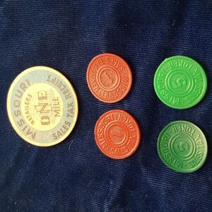 Missouri Tax Token 1 Mills & 5 Mills